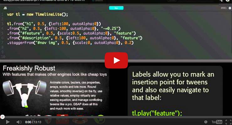 Video: Sequence JavaScript Animations Like a Pro with GSAP's TimelineLite
